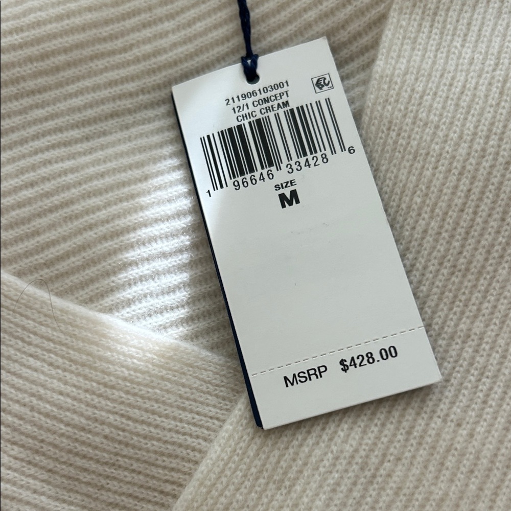 Express Cream Ribbed Wrap Blouse - Picture 2 of 4